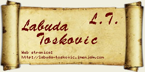 Labuda Tošković vizit kartica